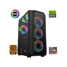 Xaser XSR627 R7-5700X 32 GB 512 GB M.2 NVMe SSD 12 GB RTX3060 Free Dos Masaüstü Oyuncu Bilgisayarı