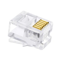 Ayt Telefon Soketi 6p 6c 100 Lük Paket Telefon Kablosu Jack Ucu Soketi