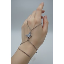 Gümüş Renk Kelebek Çelik Şahmeran - 3520 Çok Renkli