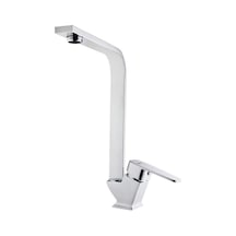 Tema Kare Slim Tek Gövde Kuğu Evye Mutfak Bataryası Krom