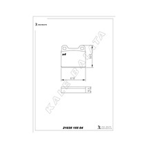 Fren Balatası Arka W126 C126 W116 C107 Kale Balata A0014200620
