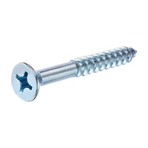 40037 6-inç X 2-1/2-inç Düz Başlı Phillips Ahşap Vida, 100'lü Paket, Çinko