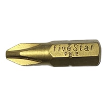 Fivestar Ph 2x25 Mm Titanyum Kaplama Yıldız Bits Uç 10 Adet
