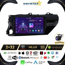 Toyota Hilux 2015-2020 Model 2+32gb Android 13 Kablosuz Carplay