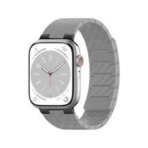 Movenchy Apple Watch 45mm Carbon Steel Kordon - Yıldız Işığı