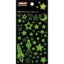 Bigpoint Sticker Fosforlu Uzay X 15 Adet