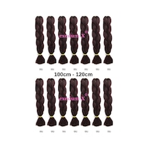 X-pression Afrika Örgüsü Ve Rasta Için Sentetik Saç 100gr-99j Kahve Kızıl