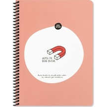 Keskin Color Hisli Şeyler 16,5x22,5cm 80yp Kareli Spiralli Defter -hepsi De Beni Bulur Hepsi De Beni Bulur