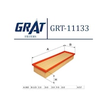 GRAT 11133 HAVA FİLTRESİ R9 D  SAFRANE / KADETT D E REKORD E