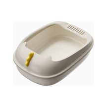 Ambition Dinozor Yarı Kapalı Kedi Kumu Tavası Kedi Kumu Kutusu Kum Beji