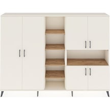 Arges Dolap 13 Raflı 6 Kapaklı 220x30x163 Aytaşı-aytaşı/çam Aytası/atlas Çam - Aytası