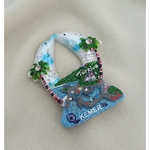 Magnet Yunus Balıklı Taşlı Palmiye Mıknatıslı Buzdolabı Süsü Nazar Göz Boncuklu Türkiye Kemer Yazılı