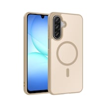 Galaxy A26 Kılıf Magsafe Kamera Korumalı Mat Parmak İzi Tutmayan Pazarplus Kahverengi