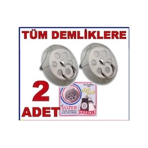 2 Adet Demlik Içi Süzgeç Çelik Filtreli Çay Süzgeci