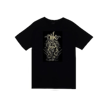 Nile Müzik Grubu Baskılı Unisex %100 Pamuk Siyah T-shirt SIYAH