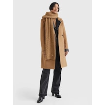 Tommy Hilfiger Th Tımeless Scarf Ca Kadın Kahverengi Atkı