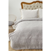 Karaca Home Elephant Açık Gri Çift Kişilik Soft Embosy Battaniye