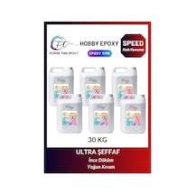 30 Kg Hobi Epoksi Speed/ Hızlı Kuruma/ Şeffaf Epoksi Reçine Ince Döküm