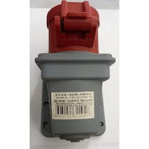 Tplast 3122-306-1600 4x16a Ip44 70x70 Eğik Gövdeli Duvar Prizi