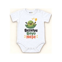 Babylimon Bezelye Boyu Neşe Beyaz Kısa Kollu Çıtçıtlı Bebek Zıbını Beyaz - Bezelye Boyu Neşe - 928161935 Beyaz - Bezelye Boyu Neşe