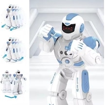 Oyuncak Uzaktan Kumandalı Ve El Sensörlü Şarjlı Led Işık Moonwalk Yürüyen Akıllı Robot 19 Fonksiyonlu Robot