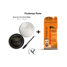 Fontenay Saç Şekillendirici Toz Wax Turuncu + Profesyonel Kaş Şekillendirici Wax