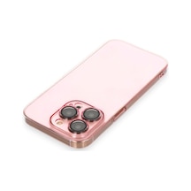 Apple Uyumlu   iPhone 14 Pro Kılıf Armada Lensli Kapak - Rose Gold