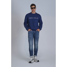 Lufian Brıce Smart Jean Erkek Pantolon Slim Fit Mavi Mavi 112200210100300 Mavi