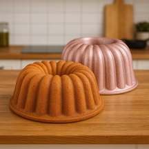 Kitchen Nirvana Kalın Dilimli Kek Kalıbı - Pembe - 24 Cm Çok Renkli