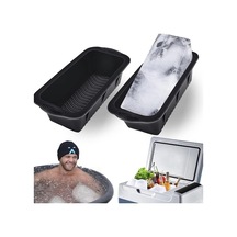 Wondernest Siyah Silikon Kalıp Jialan Ekstra Buz Buz Büyük Büyük Blok Adet 3 İb Siyah