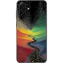 Samsung Galaxy A17 Uyumlu Renkli Yollar Baskılı Silikon Kılıf