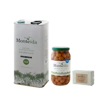 Monteida Soğuk Sıkım Zeytinyağı 5 L + Monteida Çizik Zeytin 1 KG + Monteida Zeytinyağı Sabunu 150 G