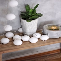 Pure White Işıklı Top Dekoratif Aydınlatma