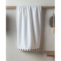 Madame Coco Jeanne %100 Pamuk Kroşeli Yüz Havlusu - Ekru - 50x70 Cm 8684427300589 Çok Renkli