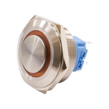 Motorobit 30B-G1Z-E 30Mm Çıkık Anahtarlı Işıklı Metal Buton - Sarı