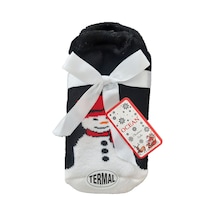 Kadın Erkek Termal Yılbaşı Çorabı Görünmez Kalın Sıcak Hediyelik 001