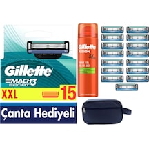 Mach3 Start 15 Adet Yedek Tıraş Bıçağı 200 Ml Fusion Jel Çanta