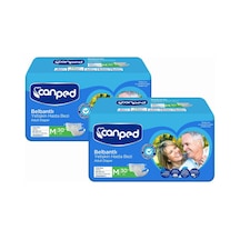 Canped Tekstil Yüzeyli Belbantlı Yetişkin Hasta Bezi Orta Boy M 30'Lu x 2 60 Adet
