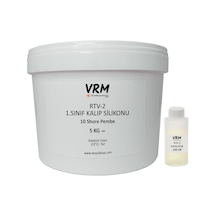 VRM Rtv-2 Kalıp Silikonu 1. Sınıf Pembe (10 Shore) 5 KG