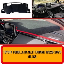 Toyota Uyumlu COROLLA 2019+ HAYALET EKRAN ÖN GÖĞÜS / PANEL /  TORPİDO KORUMASI - KILIFI - HALISI