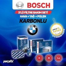 Bmw X3 Xdrive 20D E83 Bosch  3'Lü Filtre Seti 2008-2011 Karbonlu