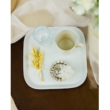 Bliss Nişan Damat Kahve Tepsisi Gümüş Gümüş
