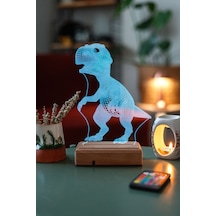 Özel Tasarım Dinazor 3D Led Lamba
