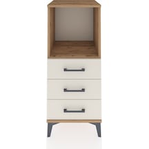 Hyperion Komodin Tek Raflı 3 Çekmeceli 44x44x106 Çam-aytaşı Çam