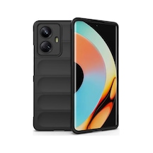 Realme 10 Pro 5g Kılıf Optimum Silikon - Siyah Sıyah