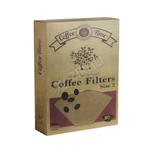 2 Adet Coffe Time Kahve Filtre Kağıdı No:2 80'li Çok Renkli