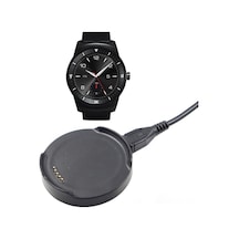 LG Uyumlu G Watch R W110 Şarj Kablosu Cihaz Kiti (177652079)-Siyah