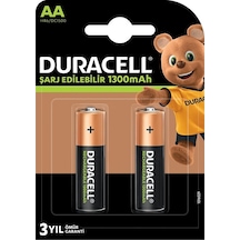 DURACELL ŞARJLI KALEM 1300 MA AA 2Lİ PAKET DURACELL
