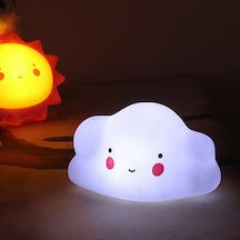 Dekoratif 3d Bulut Tasarımlı Led Işıklı Gece Lambası Asorti