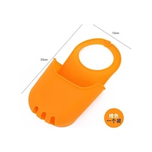 Turuncu Lavabo Drenaj Raf Mutfak Depolama Sepeti Raf Asmak Lavabo Çanta Sünger Tutucu Sabunluk Damlalıklı Ev Organizatör Mutfak Aksesuarları